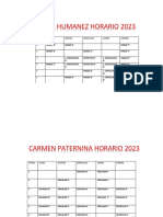 Horarios X Docentes 2023 Sede N. Estacion