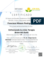 Certificado Aprobación Curso Duelo Cesist