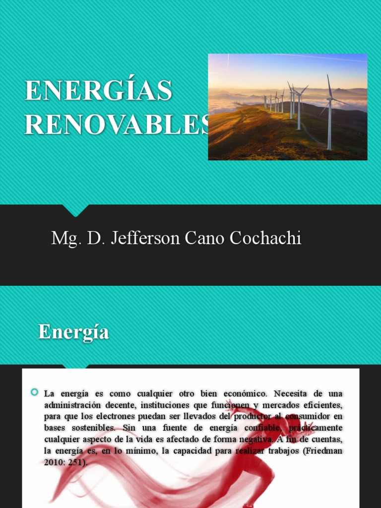 Fuentes de Energía: Renovables y No Renovables | PDF | Energía ...