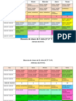 Horario de Clases de 40 Minutos