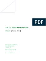 PM14-Procurement Plan - 1.0