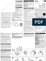 GENERAL SAFETY AND INSTALLATION WARNINGS FOR TOUCHLESS SENSORS