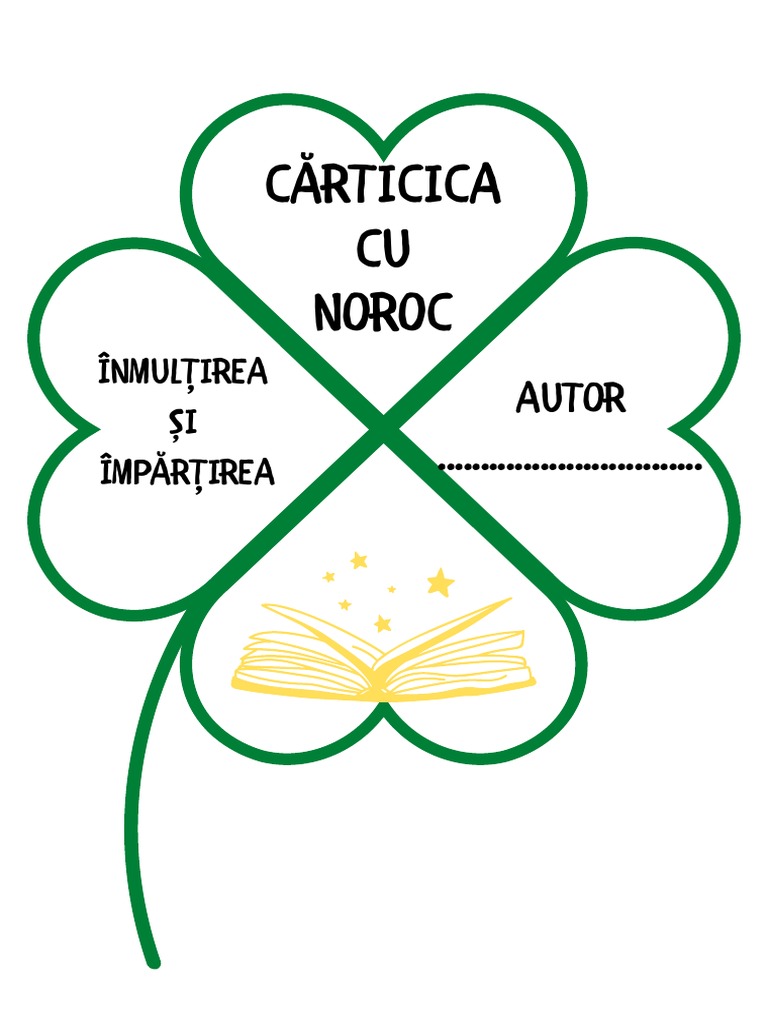 Carticica Cu Noroc - Inmultirea Si Impartirea Clasa A II-A | PDF