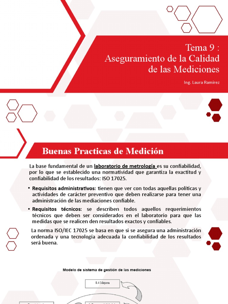 Aseguramiento de La Calidad | PDF | Calibración | Exactitud y precisión