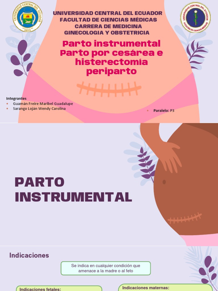 Parto Instrumental y Cesárea: Riesgos y Técnicas | PDF | Parto | El ...