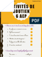 Activités de Soutien 6 AEP