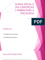 A Psicologia Social e Uma Nova Concepção de Homem