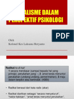 Sesdispsiau-Radikalisme Dalam Perspektif Psikologi