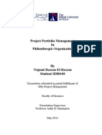 Project Portfolio Management in Philanthropic Organizations