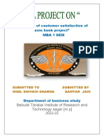 Mba Project Front Page