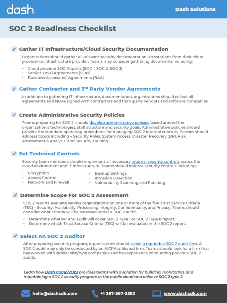 SOC 2 Readiness Assessment Guide | PDF | Security | Computer Security