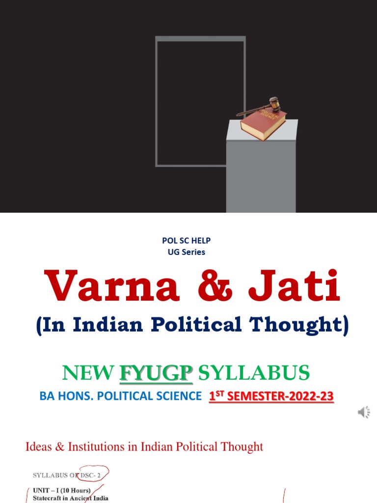Varna Jati Final PDF Caste