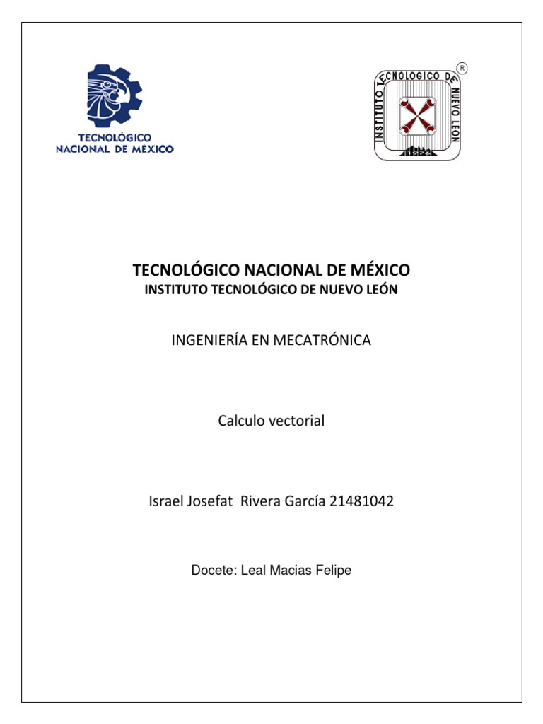 Definición de Un Vector en R2, R3 y Su Interpretación Geométrica | PDF ...