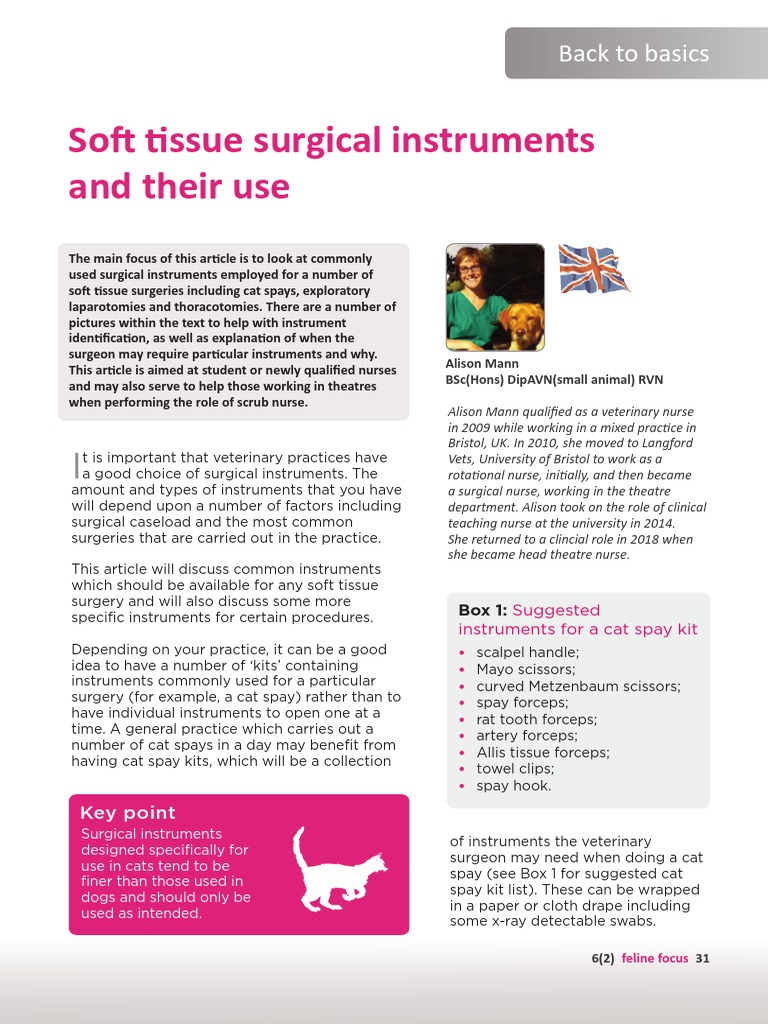 Essential Soft Tissue Surgical Instruments | PDF | Surgery