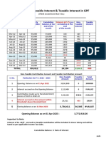 GPF Interest Calculator