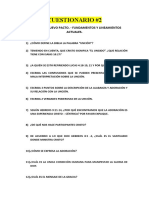 Cuestionario 2 Nuevo Pacto. Fundamentos y Lineamientos Actuales.