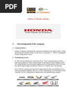 Culture of Honda Company