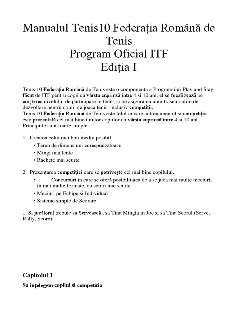 Manual Tenis 10 FRT | PDF