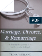 MARRIAGE DIVORCE and REMARRIAGE A Biblic