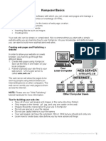 Kompozer Basics: Creating Web Pages and Publishing A Website