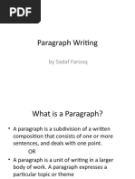 Paragraph Writing