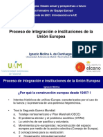 Proceso de Integración e Instituciones de La UE - Ignacio Molina