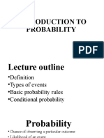 V - Intro. To Probability