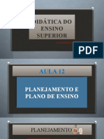 Planejamento e Plano de Ensino