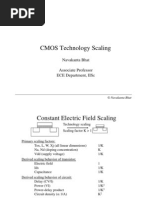 Cmos Technology Scaling: Navakanta Bhat Associate Professor Ece Department, Iisc Ece Department, Iisc