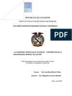 Seguridad Juridica en Ecuador
