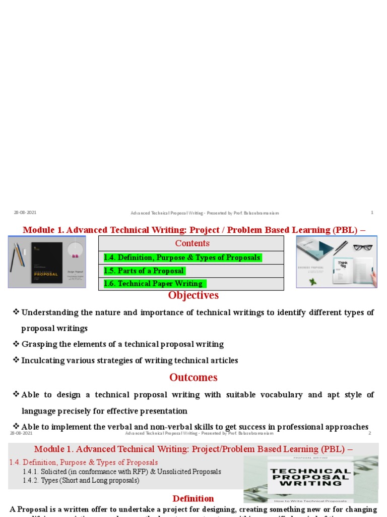 Advanced Technical Writing Proposal Pdf Academic Journal