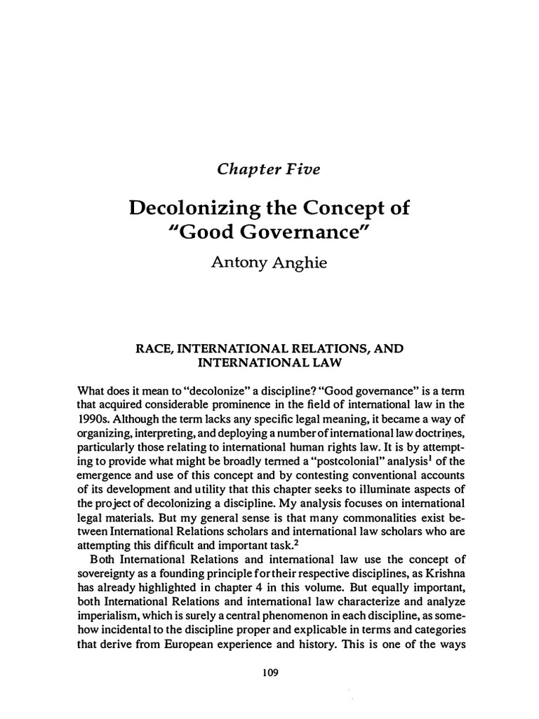 Decolonizing The Concept Of Good Governance PDF