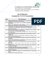 Accepted Abstracts For POSTER - 5th BSSF Conference