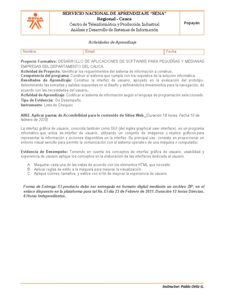 IEA002. Aplicar Pautas de Accesibilidad para Le Contenido de Sitios