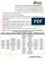 Orientações Nutricionais Pós Alta Covid 19 - .