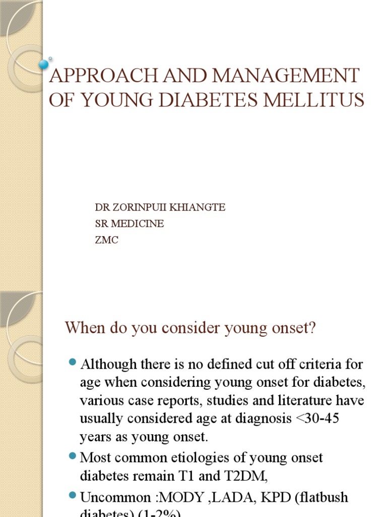 Approach To Diabetes Mellitus in Young | PDF | Diabetes | Hyperglycemia