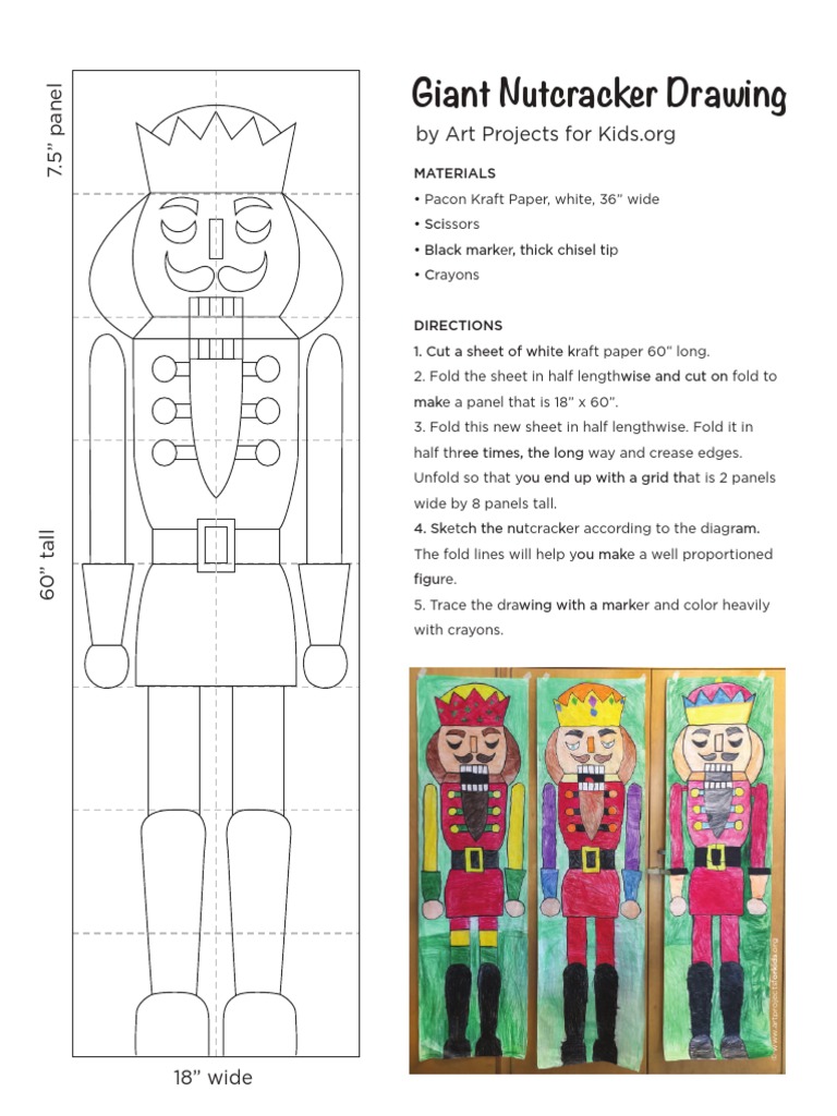Giant Nutcracker Drawing Tutorial 1 PDF