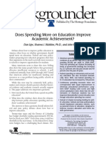 Does Spending More On Education Improve Academic Achievement?