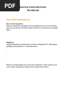 Master Your Emotions (Workbook)