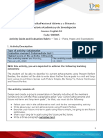 Activity Guide and Evaluation Rubric - Unit 1 - Task 2 - Plans, Hopes and Expectations