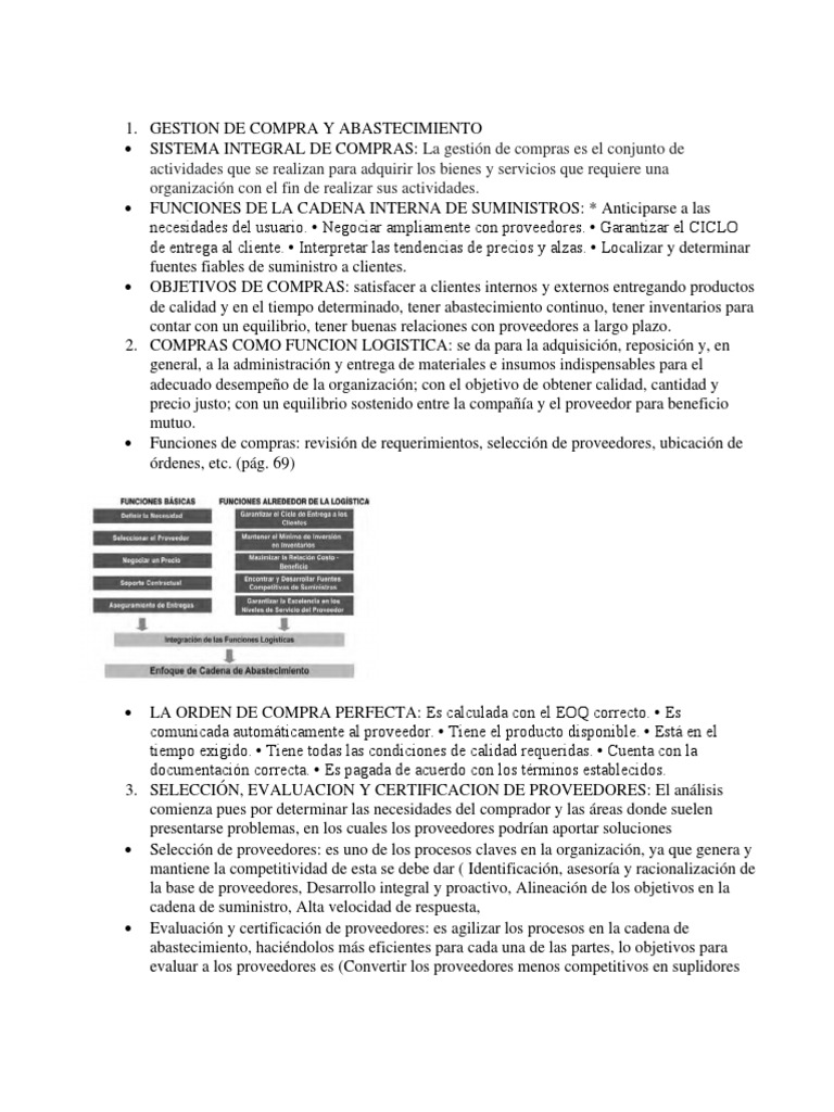 Macroprocesos Gestion de Compras | PDF | Logística | Inventario
