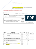 m4 PDF Target-Method-Match Template-22 and Performance Assessment