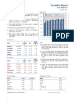 Derivatives Report 22nd August 2011