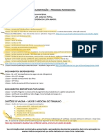 Relacao Documentos Admissionais - CGS