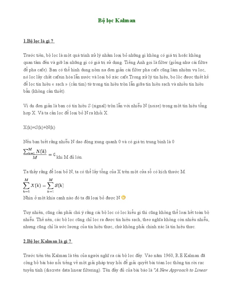 Bo Loc Kalman 0952 | PDF