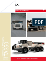 Terex TA250 Articulated - Dump - Truck - Hauler - Tier - 4 Scania Engine Service Manual 435 Páginas