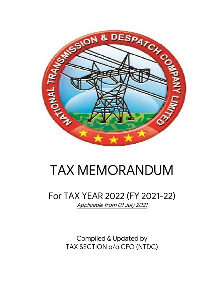tax-memo-for-tax-year-2022-fy-2021-22-applicable-from-1st-july-2021