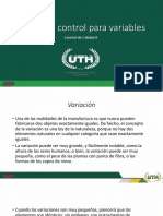 Cartas de Control para Variables CC II. 2023 I