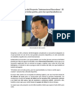 Dong Ren y El Proyecto Internacional Barcelona