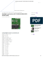 Backlight Ic Protection LED TV SERVICE MENU WITH BOARD NAME